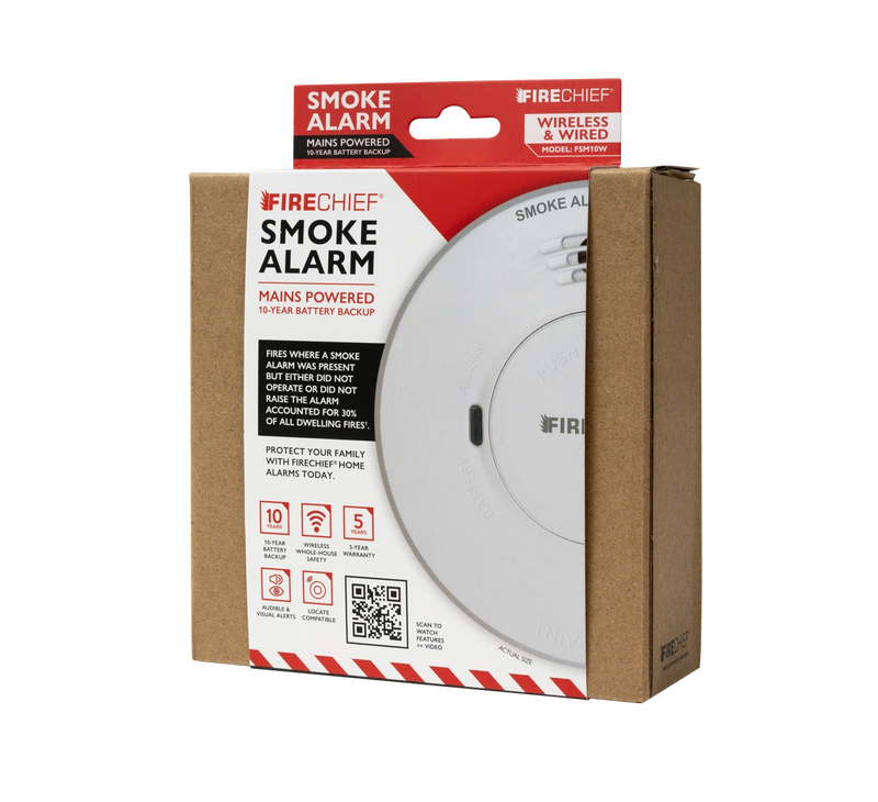 Firechief Mains Connected Wireless Smoke Alarm