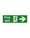 Fire Exit Arrow Right Sign 300 x 100 Photoluminescent