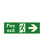 Fire Exit Arrow Right Sign 300 x 100 Photoluminescent