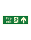 Fire Exit Arrow Up Sign 450 x 150 Photoluminescent