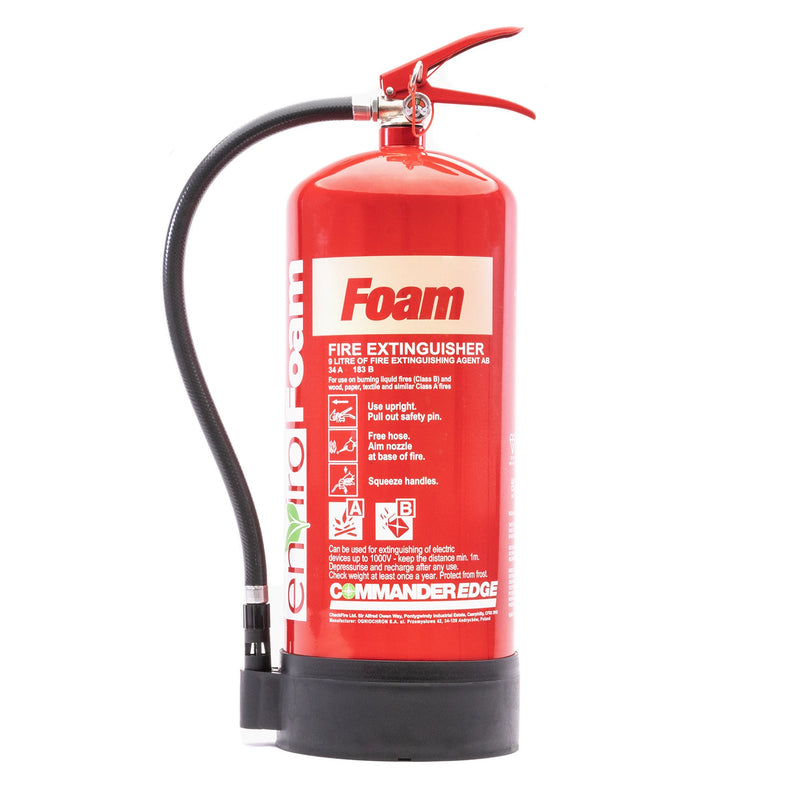 9 Litre EnviroFoam Fluorine Free Foam Extinguisher