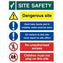 1mm Rigid Plastic 600X800 Site Safety Sign