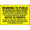 4mm Fluted PVC Warning 600X450 Sign