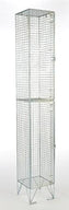 Two Door Wire Mesh Lockers - D380mm