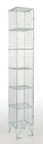 Six Door Wire Mesh Lockers - D450mm