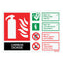 Co2 Extinguisher Self Adhesive ID Sign Landscape
