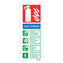 Powder Extinguisher Self Adhesive ID Sign Portrait